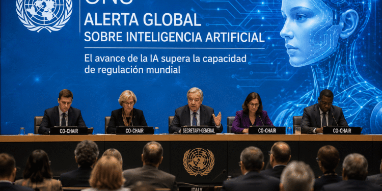 La ONU alerta que el avance de la inteligencia artificial supera la capacidad de regulación mundial.