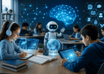 La educación del futuro: la inteligencia artificial y la tecnología transforman las aulas.