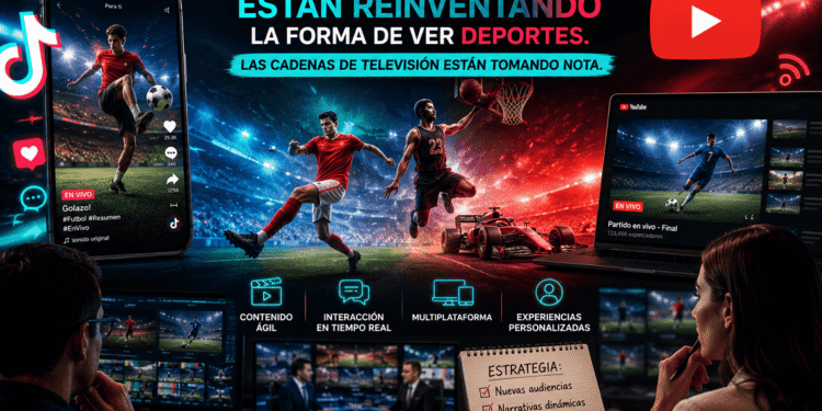 TikTok y YouTube están reinventando la forma de ver deportes. Las cadenas de televisión están tomando nota.