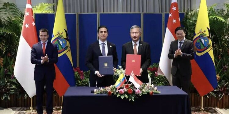 Ecuador y Singapur sellan alianza estratégica en cinco áreas clave