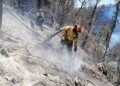 El incendio forestal en el cerro Casitagua, todavia no sea liquidado.
