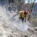 El incendio forestal en el cerro Casitagua, todavia no sea liquidado.