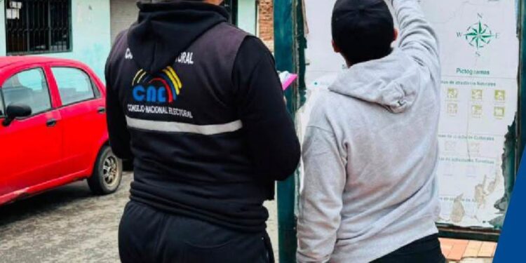 CNE Chimborazo refuerza monitoreo de publicidad electoral