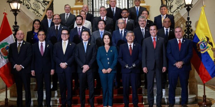 Daniel Noboa fortalece la cooperación bilateral durante su visita a Perú