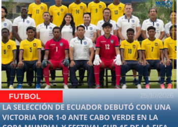 La selección de Ecuador debutó con una victoria por 1-0 ante Cabo Verde en la Copa Mundial y Festival Sub-15 de la FIFA